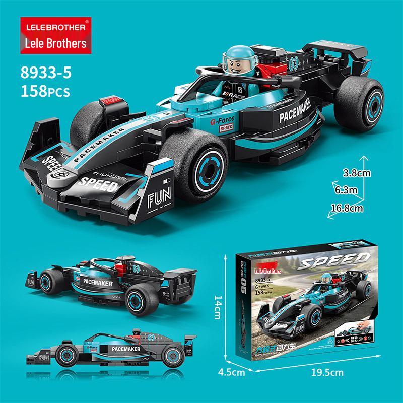 F1 Formula Six Гоночный Автомобиль Заводной Спортивный Автомобиль Модель из Строительных Блоков Образовательная Игрушка-Пазл для Детей - Качественная Игрушка для Мальчиков с Бесплатной Доставкой