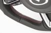 KENSTYLE Original Steering Wheel MD04 for Mazda Combination Silver Steering Wheel MD04 CX-5 (KF series) 2017/2~ Carbon/Leather (Red & Stitch)