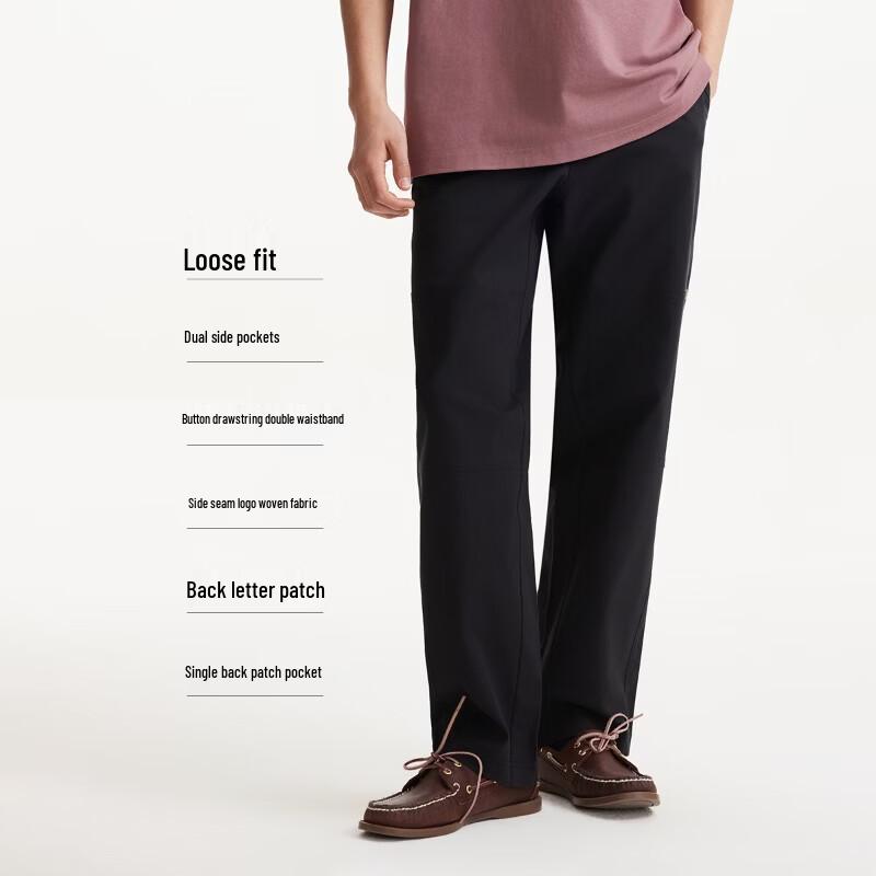 JACK&JONES Men's Tencel Blend 707 Relaxed Fit Pants with Side Logo