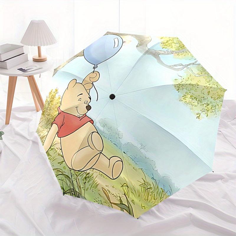 Winnie-the-Pooh, Tigger Automatic Opening and Closing Umbrella, Compact Travel Umbrella, Lightweight and Portable, Suitable for Beach Commut