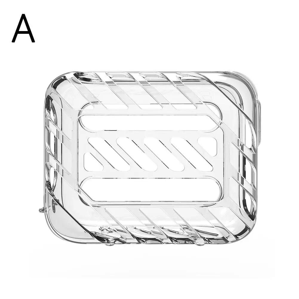 TPU Transparent Case For JBL GO 4 Drop-Proof Anti-Scratch Bluetooth Speaker Soft Silicone Hollow Out Protective Cover I2D0