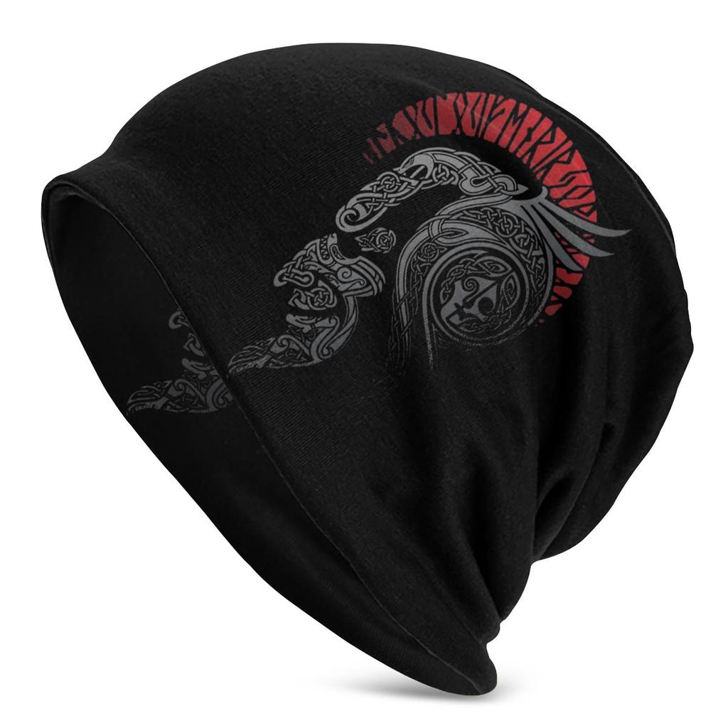 FENRIR LOKI'S SON Wolf Romantic Horror Film Viking Unisex Bonnet Winter Windproof Double Layer Hats For Unisex Women