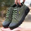 2025 Army Green Canvas Shoe for Men Women Outdoor Military Training Wear-resistant Casual Work Shoes Sport Climb Shoes