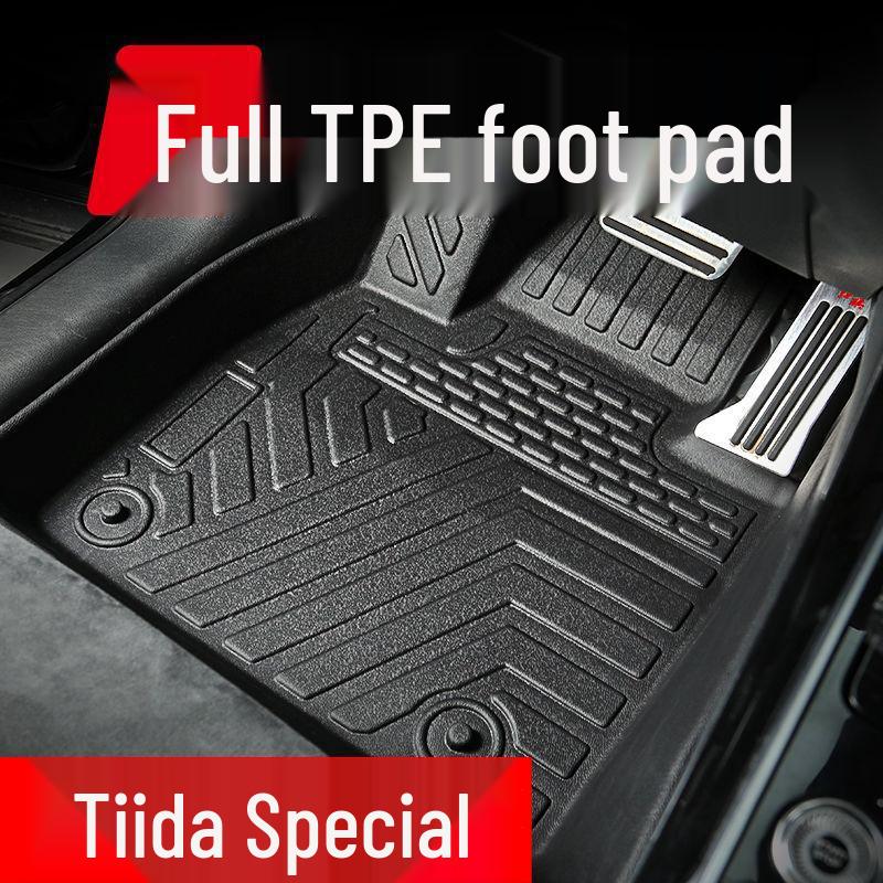Экологичные коврики в салон Nissan Tiida из TPE: 26 новых моделей для водительского, пассажирского и задних сидений