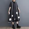 Short Sleeve Plus Size Cotton Vintage New In Dresses for Women Casual Loose Long Summer Shirt Dress