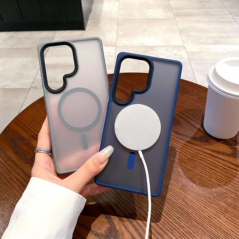 Подходит для чехла для мобильного телефона Samsung S25 Ultra Phantom Полупрозрачный Матовый Galaxy S25 Полностью закрывающий Противоударный Жесткий Защитный Чехол