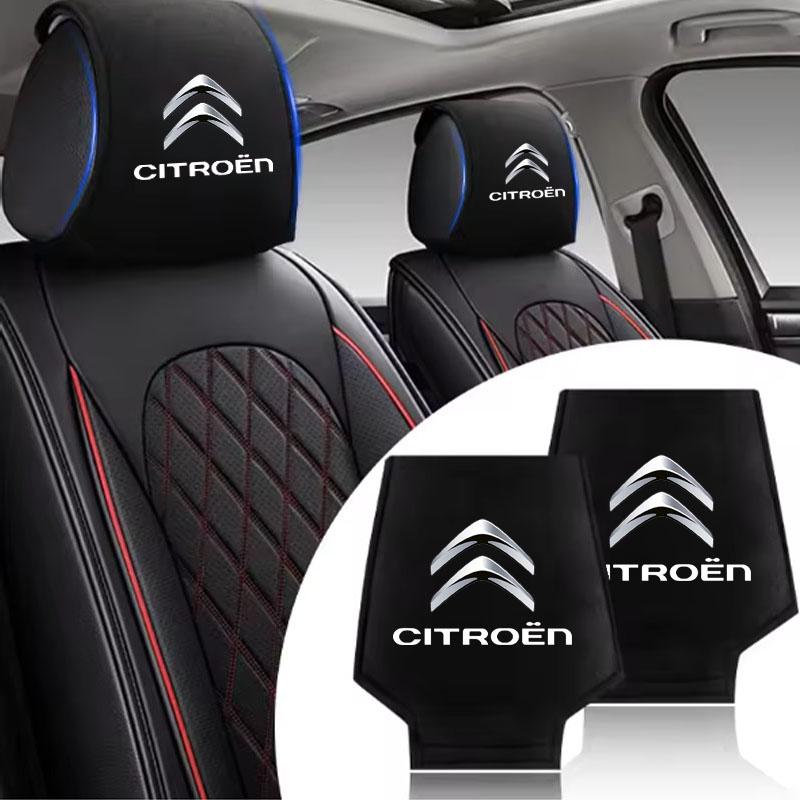 VXCW9 Car Seat Headrest Cover Pillow Case Cushion Neck Cover For Citroen C1 C2 C4 C5 C3 C4L C8 Berlingo Xsara Picasso Accessories