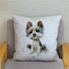 Наволочка для домашней спальни с милым принтом шнауцера, декор для подушки