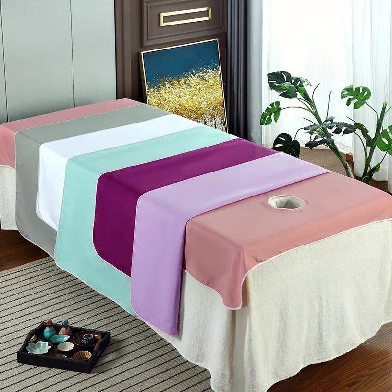 80x190 см маслостойкая моющаяся мягкая спа-клубная дышащая простыня с отверстиями для массажа в салоне красоты
