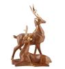 Resin Deer Showpieces For Home Décor, Hiran Statue, Brown & Golden - 8.5 Inch