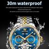 New Top Men's Watches Multifunctional Drilling Ring Steel Belt Mechanical Watch Men's Watch