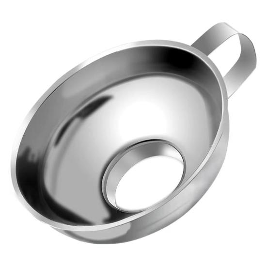 Широкогорлая воронка с ручками из нержавеющей стали, кухонная воронка, стакан для джема, салата, заправки, воронки, фильтр для масла, кофе, вина, воды