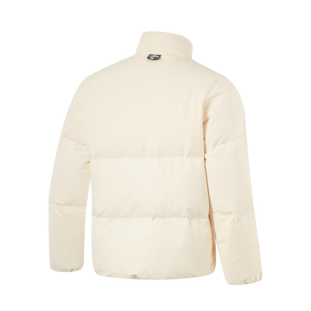 Li-Ning Anti-Five Series Water-Repellent Casual Versatile Zipper Stand Collar Comfortable Breathable Short Down Jacket Men Jacket AYMU075-6