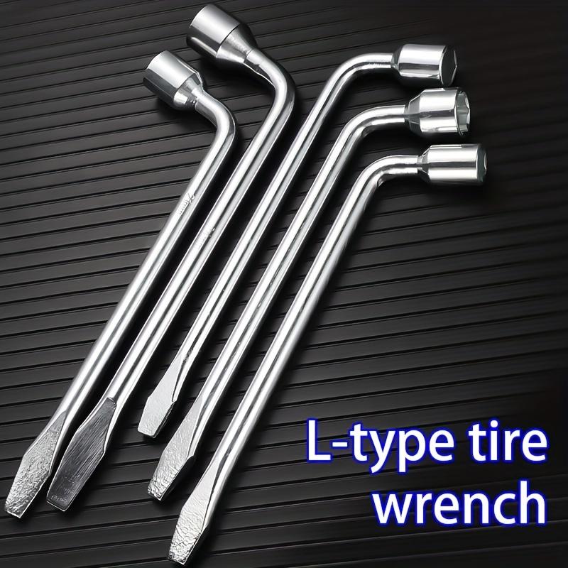 1 шт. автомобильный ключ для запасного колеса для домкрата - L-образный шестигранник 17/19/21 мм, инструмент для ремонта торцевых головок с прорезями