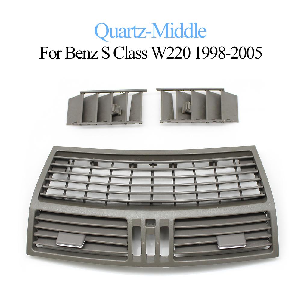 Car Front Dashboard Left Right Middle AC Vent Grille Outlet Panel Cover For Benz 1998-2005 S Class W220 2208300154, 2208300254