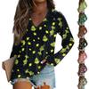 Women's Fashion Loose Raglan Sleeve T-Shirt With Christmas Print Casual Top