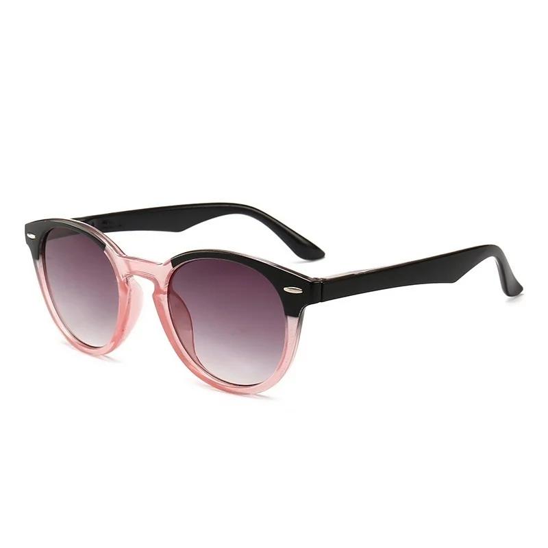 Stylish Unisex Round Reading Sunglasses Female Male Gradient Hyperopia Computer Presbyopia Reading Eyewear Diopters +1.0 to +4.0
