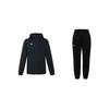 Windproof Outdoor Warm Long Sleeve Fashion Lightweight Simple Casual Sports Suit Unisex Suit Black 24600705-001+22600902-001
