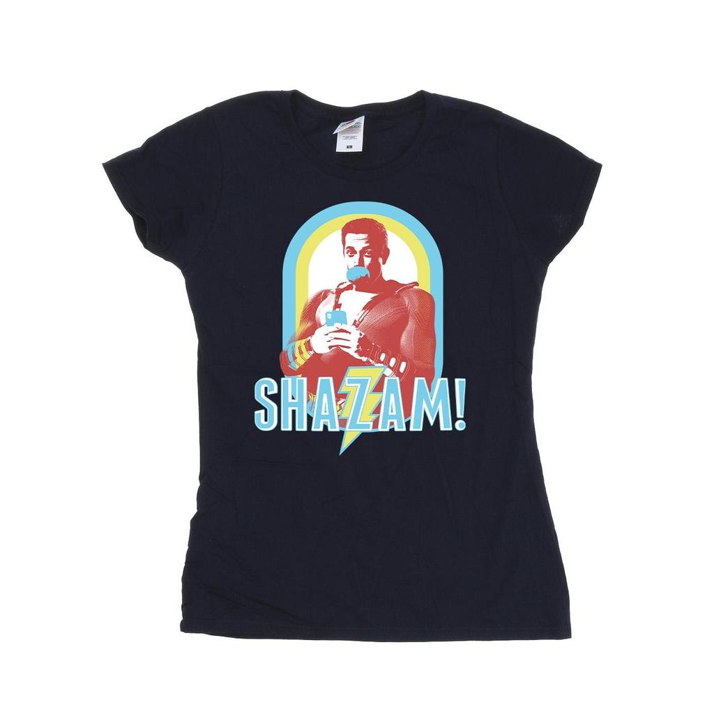 DC Comics Womens/Ladies Shazam Buble Gum Frame Cotton T-Shirt