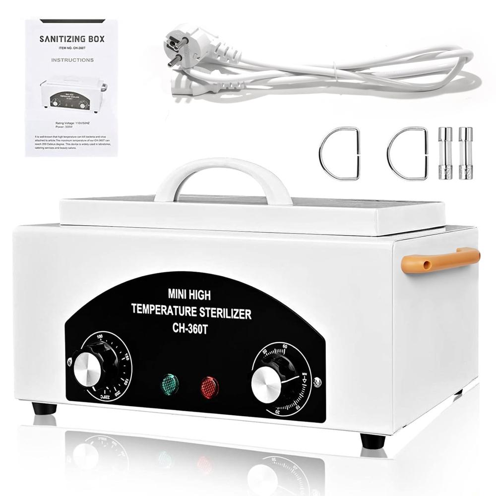 LINMANDA High Temperature Sterilizer 300W Nail Tool Sterilizer Dry Heat Sterilizer 1.5L Salon Equipment for Metal Tools