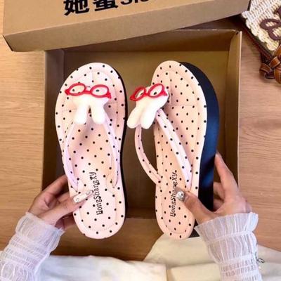 Повседневные шлепанцы на плоской подошве, женские, на толстой подошве, летние, популярные, простые, для дома, крутые тапочки