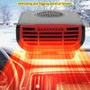 12V Car Defroster Demister Heater Cooling Fan Adhesive Windshield Defogger Car Interior Accessories Angle Adjustable