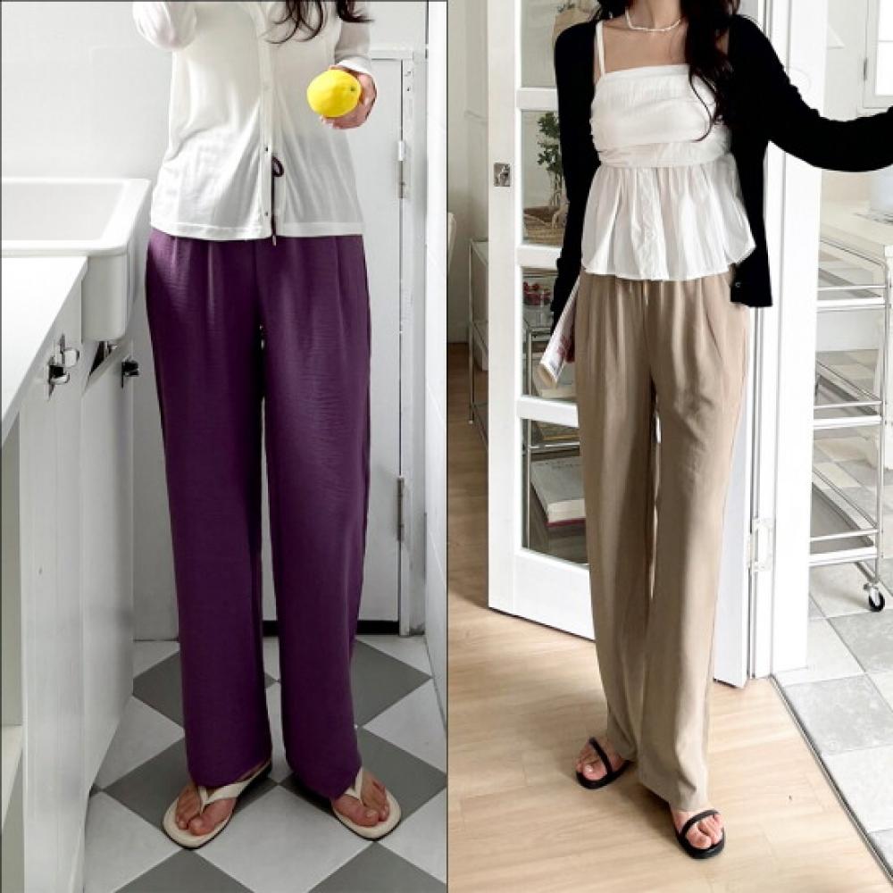 Sinokor Semi Wide Banding Pants 4color W25lp101