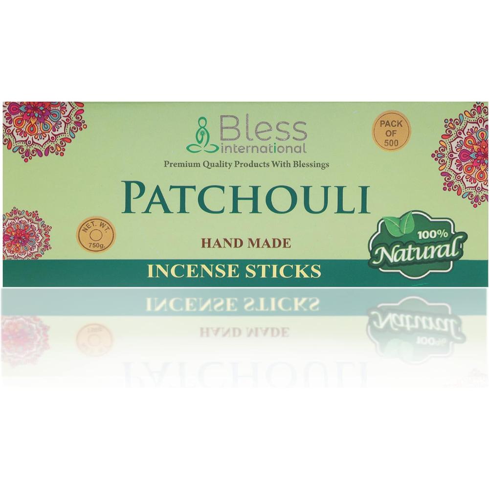 Благовония-Bless-Patchouli-Incense-Sticks 100%-Natural-Handmade-Hand-Omocked-Organic-Free-Chemicals-for-Purification-Relaxation-Positivity