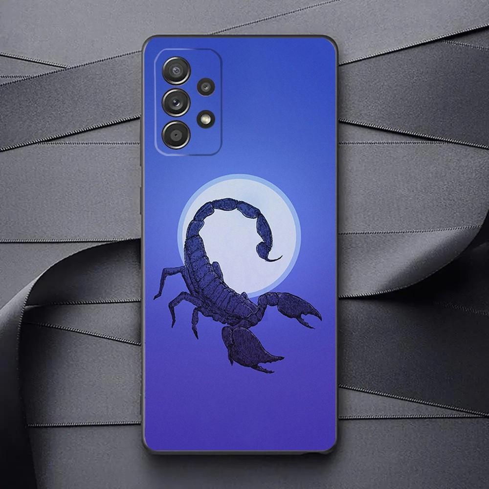 Cool insect Scorpion Phone Case For Samsung Galaxy A13,A21s,A22,A31,A32,A52,A53,A71,A80,A91 Soft Black Phone Cover