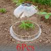 6 шт. Прозрачная ПВХ крышка для рассады для тепличного садоводства, овощеводства и изоляции