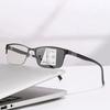 Business Half Frame Multifocal Presbyopia Eyewear Photochromic Reading Glasses Classic Color Changing Anti Blue Light Eyeglasses