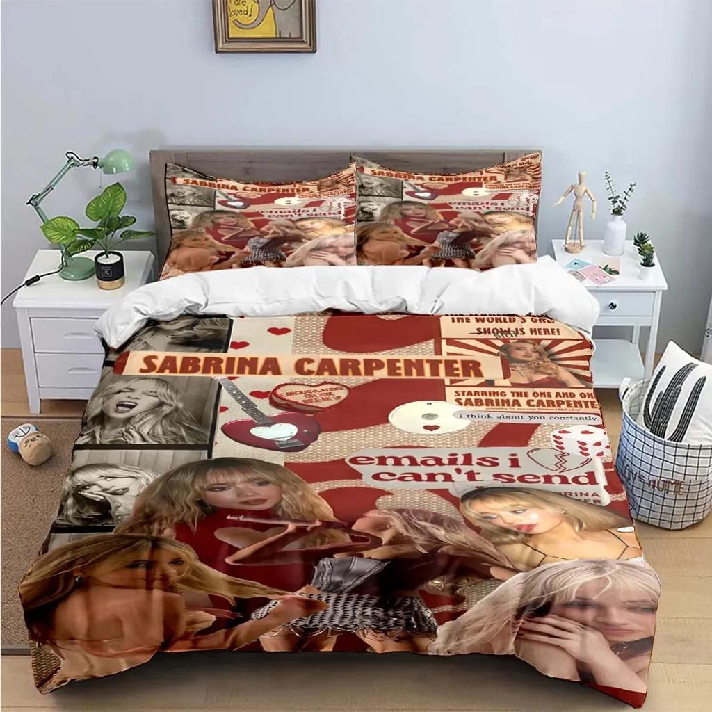 Singer Girls S-Sabrina Carp Print Комплекты постельного белья Изысканный комплект постельного белья Пододеяльник Постельное белье Комплект постельного белья Роскошный подарок
