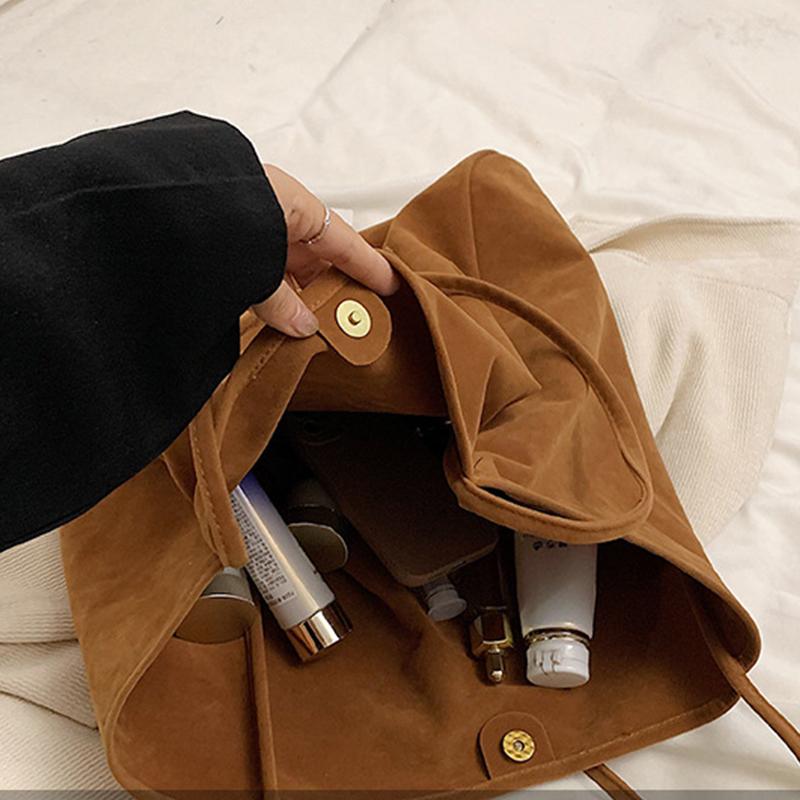 Suede Shoulder Bag for Women's Handbags Purse Fashion Large Capacity New Autumn and Winter Versatile Commuting Tote Bag