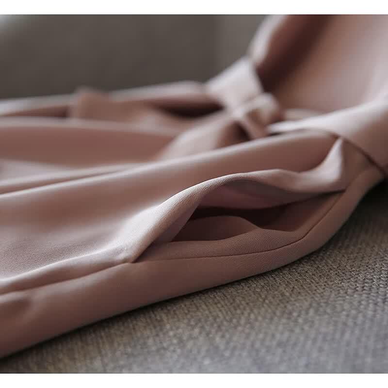 Basic House Women's 2026 Luxury Silk Dress