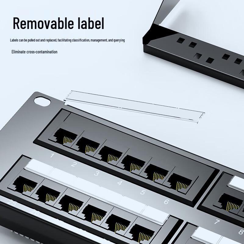 Feng Ying Zi Cat5e 48-Port Patch Panel with Cable Management