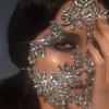 Stonefans Wedding Designer Bling Rhinestone Full Face Mask for Face Women Fashion New Crystal Carnival Party Luxury Mask Jewelry