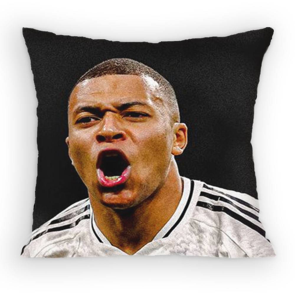 France Football K-Kylian M-Mbappe Наволочка Противопылевой Клещ Наволочка Невидимая Молния Шелковистый Короткий Плюш Наволочка для Подушки Дивана