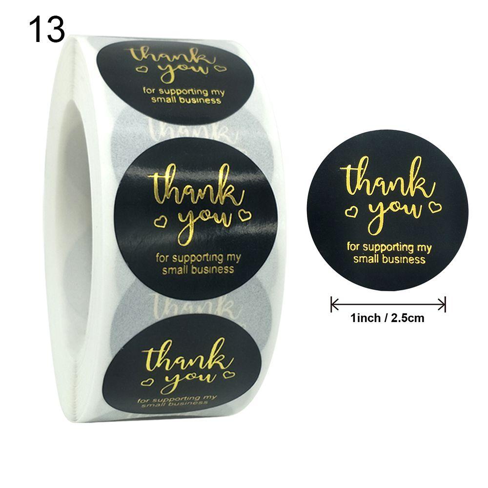Mail Package Label Sticker roll Self Adhesive Thank You Stickers Gift Paper Sticker Sealing Craft