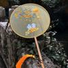 Handheld Chinese Style Fan with Pendant Silk Fan Classical Embroidery Fan  Chinese Wedding