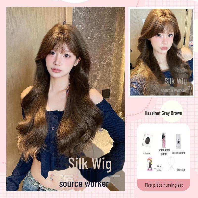 Длинный кудрявый парик Sihuan для женщин - натуральный, милый, реалистичный парик на всю голову для повседневной летней носки