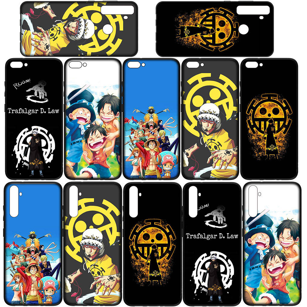 Чехол для iPhone 16 15 Xiaomi Redmi Note 14 13 12 11 Pro Max 16e Samsung Galaxy S25 S24 S23 Moto OPPO Huawei Trafalgar Law One Piece Luffy Phone Case