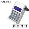 PALO Аккумуляторная батарея AA 1,2 В + аккумуляторные батареи AAA 1,2 В с интеллектуальным зарядным устройством AA для Ni-MH аккумулятора AA aaa 1,2 В