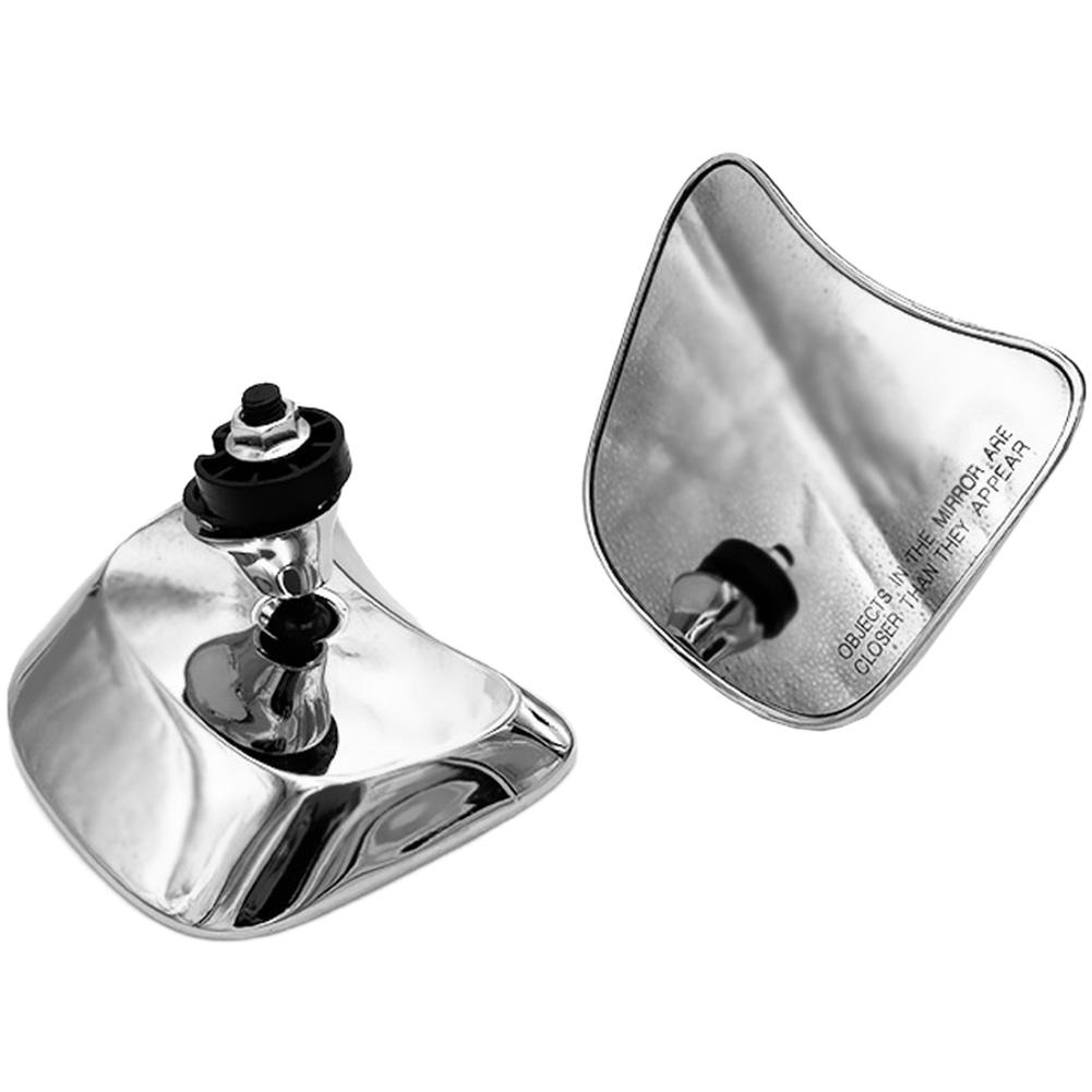 Aluminum Alloy Rear View Mirror For Off-road Riding Round Mirror Design Reinforced Frame PP Plastic Components