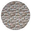 Beach Round Carpet Beautiful Shell Collector Rug Home Bedroom Living Room Decoration Entrance Mat Kitchen Bathroom Anti-Slip Mat