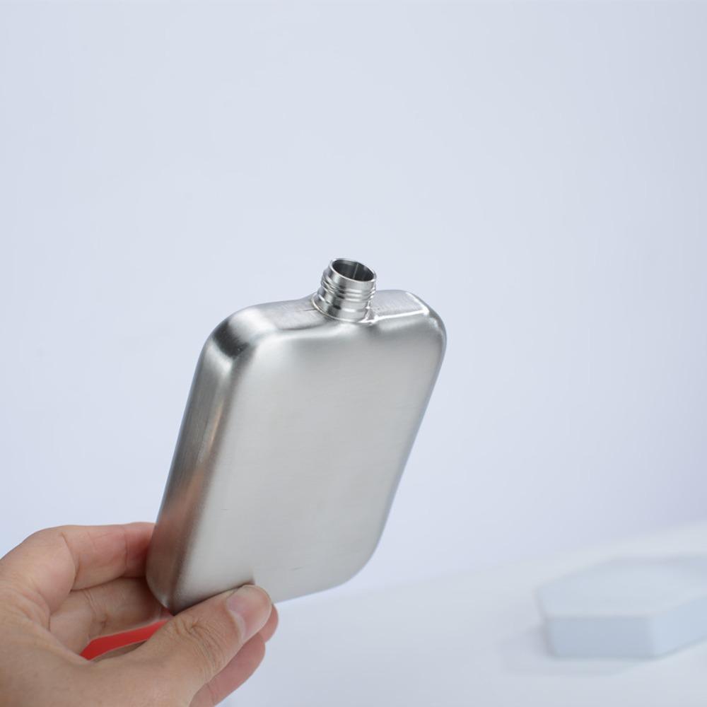 304 Stainless Steel Pocket Hip Flask with Funnel Drinking Pot Portable 6oz Wine Flagon Outdoor