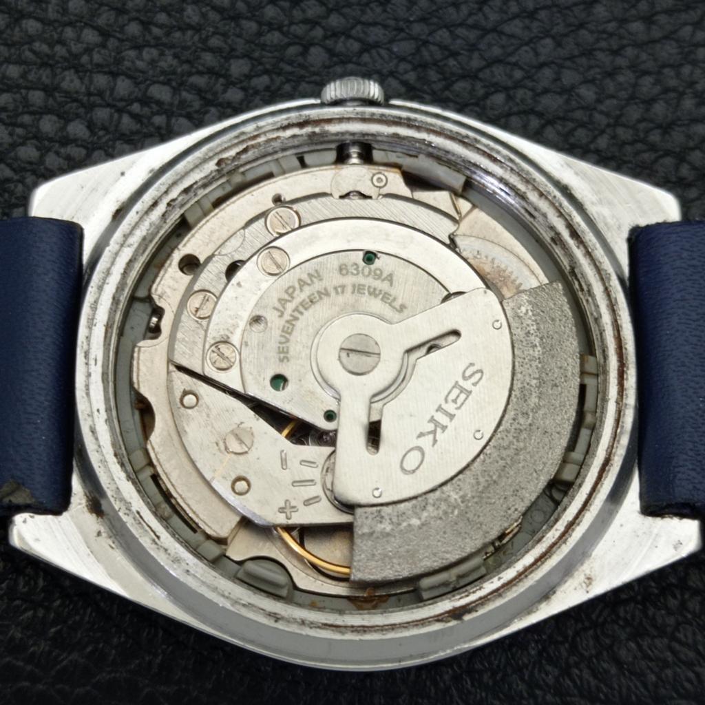 Seiko АВТОМАТИЧЕСКИЕ ВИНТАЖНЫЕ ЯПОНСКИЕ МУЖСКИЕ ЧАСЫ 6309A С НЕБЕСНО-ГОЛУБЫМ ЦИФЕРБЛАТОМ a701340-5