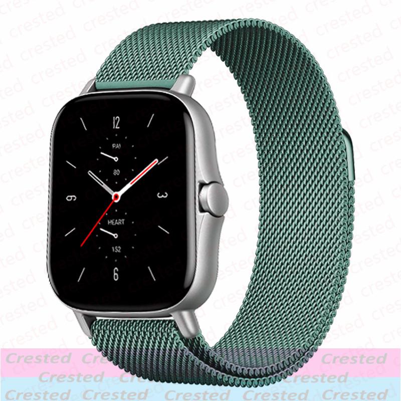 Миланский петлевой ремешок Для Amazfit GTS/2/2e/3/4/GTS2 Mini/GTR/47мм/GTR2/3/4/5/Pro stratos Браслет Amazfit bip 6 5 20мм/22мм ремешок