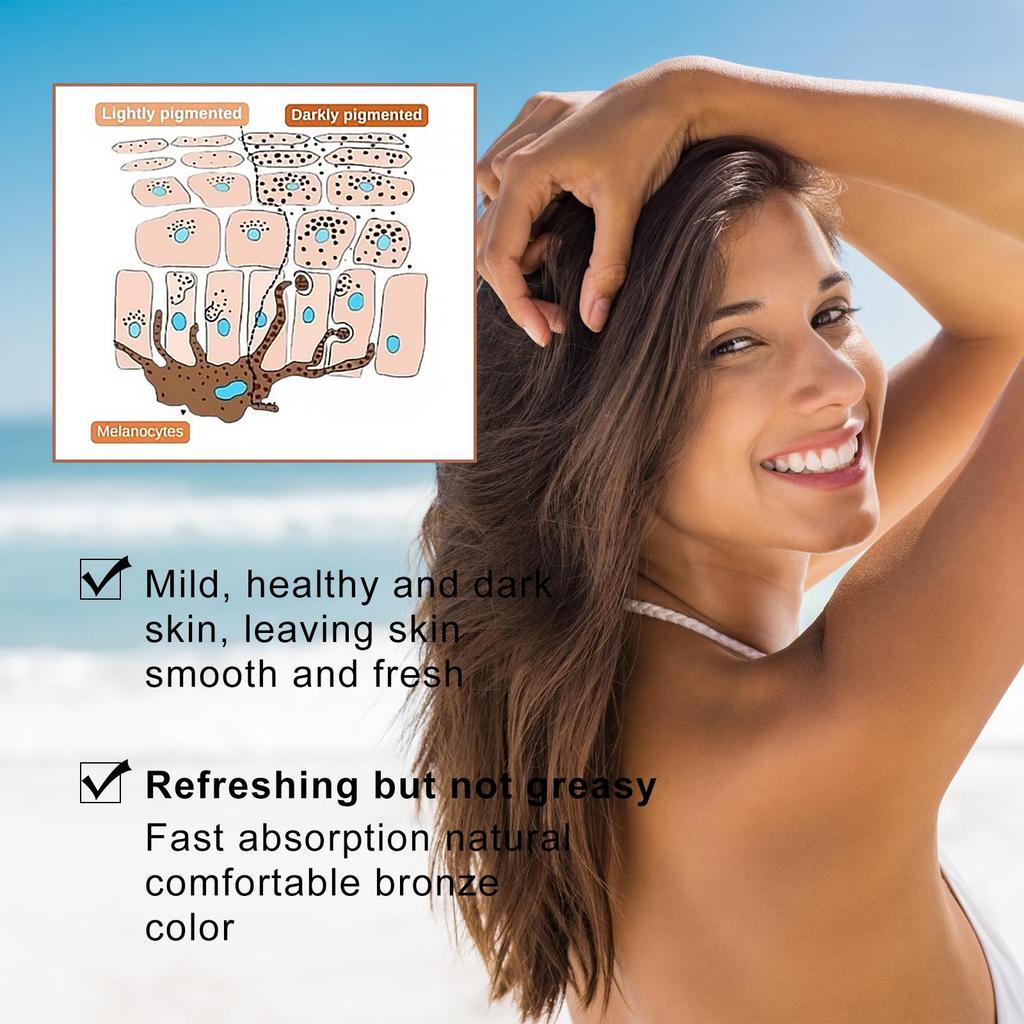 EELHOE Tanning Aid Nose Spray Tanning Beauty Self Tanning Tanning Bronze Wheat Skin Body Care