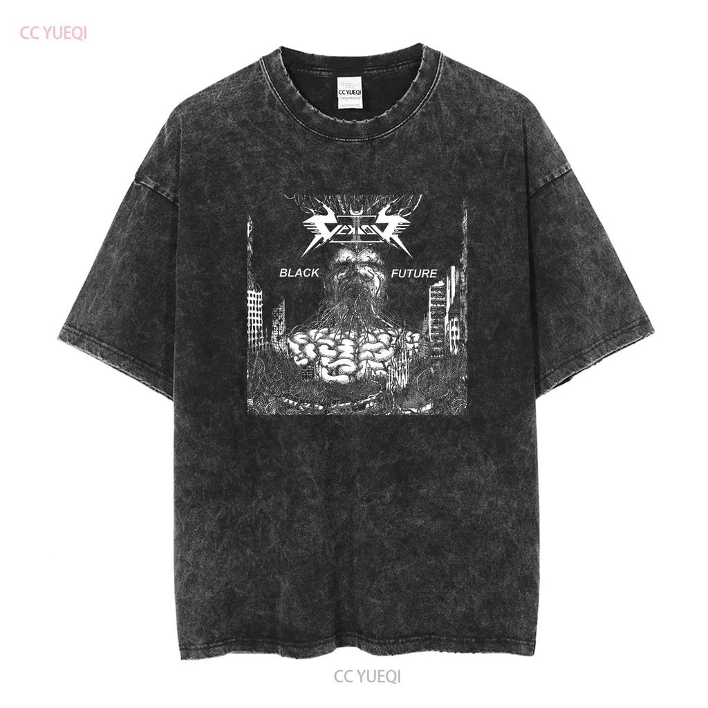 Vektor Black Future V1 album cover T shirt WHITE sizes S 5XL long sleeves vintage Washed Soft Top For Everyday Wear Unisex