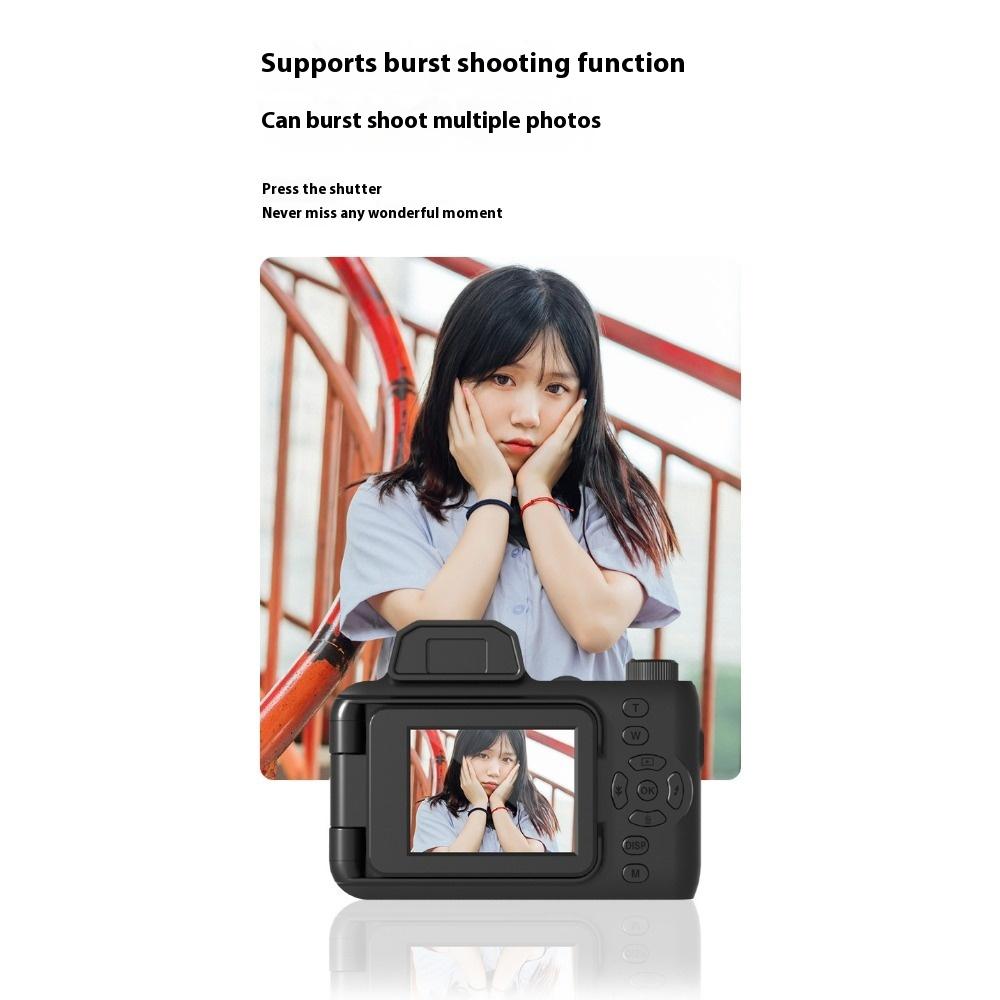 Студенческая цифровая камера высокого разрешения Ретро CCD Кампус Начальный уровень Путешествия Влог Карта Микрооднообъективная с обратной связью